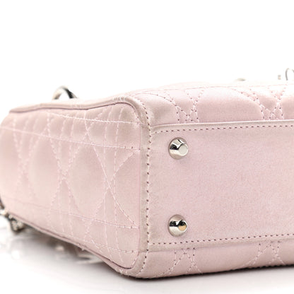 Christian Dior Metallic Lambskin Cannage Mini Lady Dior Lotus 9 of 13