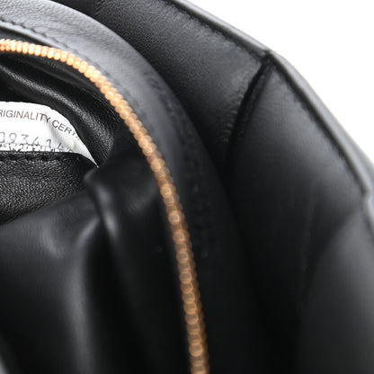 Bottega Veneta Lambskin Maxi Intreccio Padded Chain Cassette Crossbody Bag Black 9 of 10