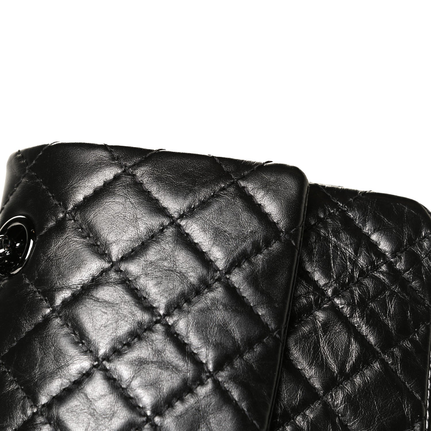 Chanel Aged Calfskin Quilted 2.55 Reissue 225 Flap So Black 6 of 6
