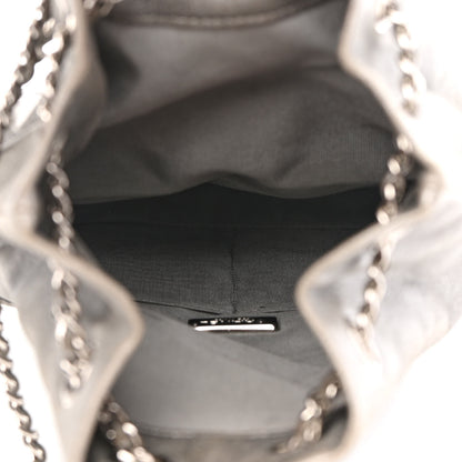 Chanel Metallic Lambskin Quilted Small In Seoul Backpack Dark Silver 5 of 11