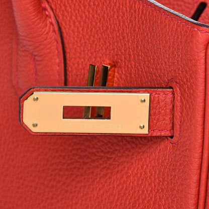 Hermes Togo Birkin 30 Geranium 10 of 31