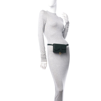 Christian Dior Goatskin Saddle Belt Bag Green 3 of 13