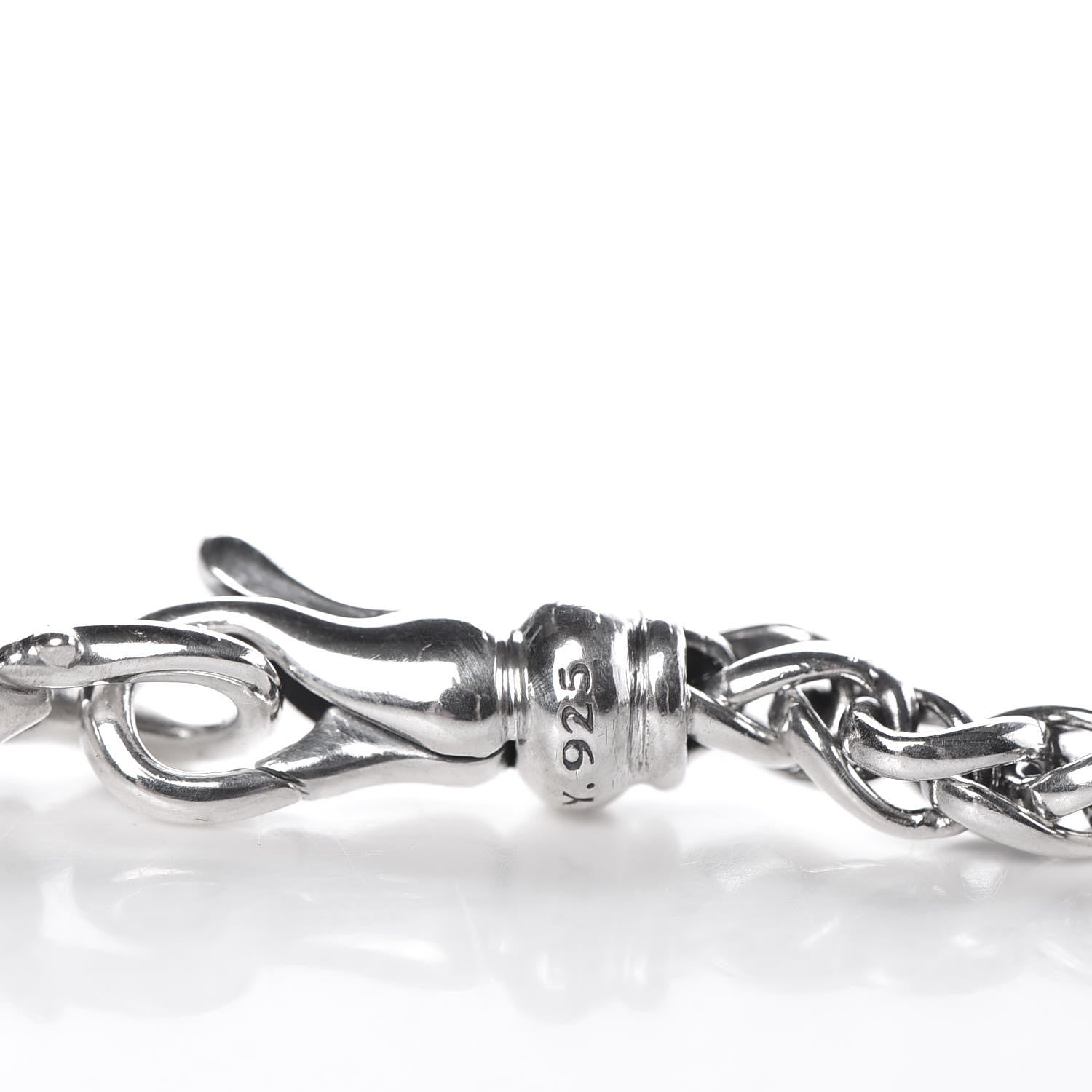 David Yurman Sterling Silver Diamond 16mm Labyrinth Pendant Necklace 8 of 8