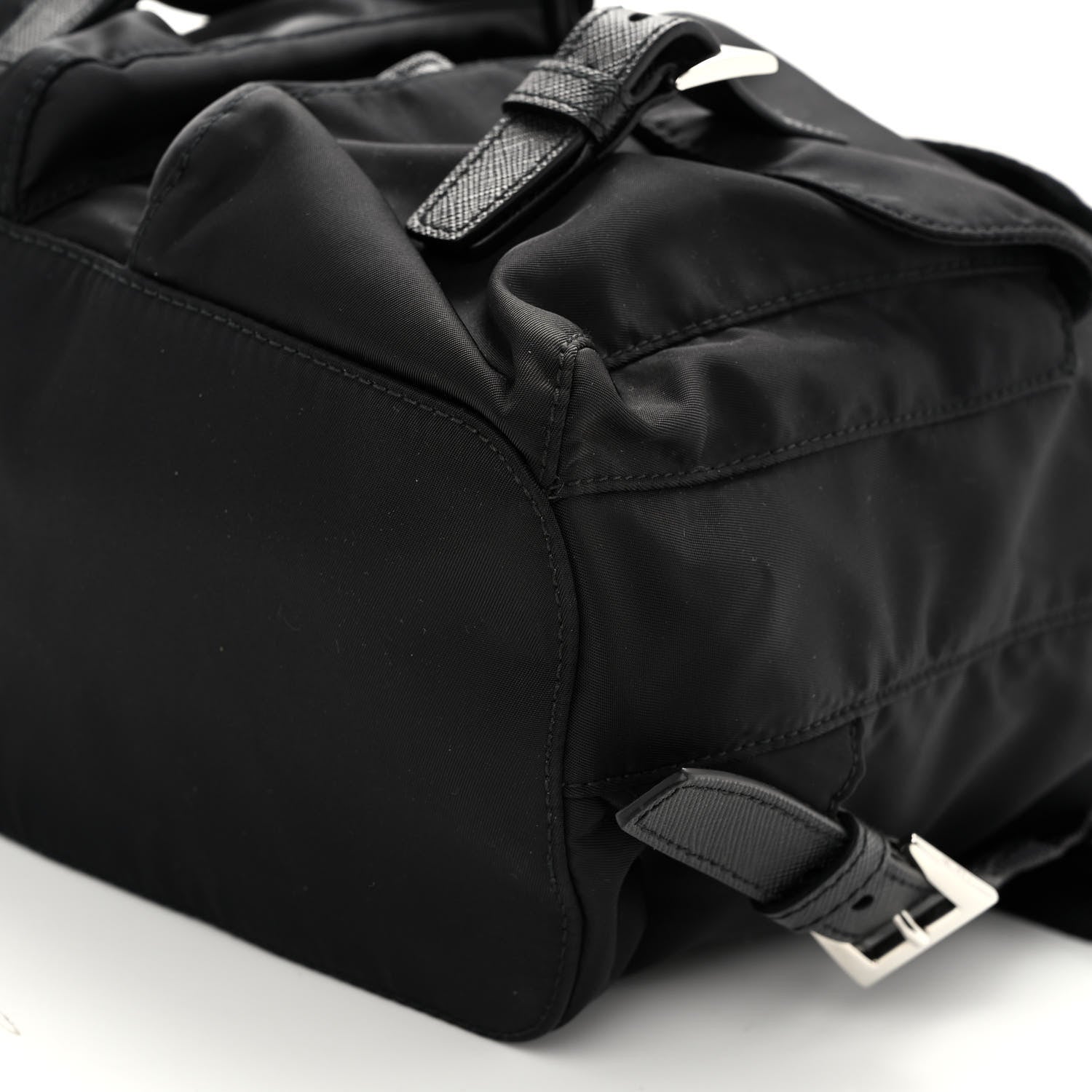 Prada Tessuto Nylon Saffiano Small Backpack Black 8 of 8