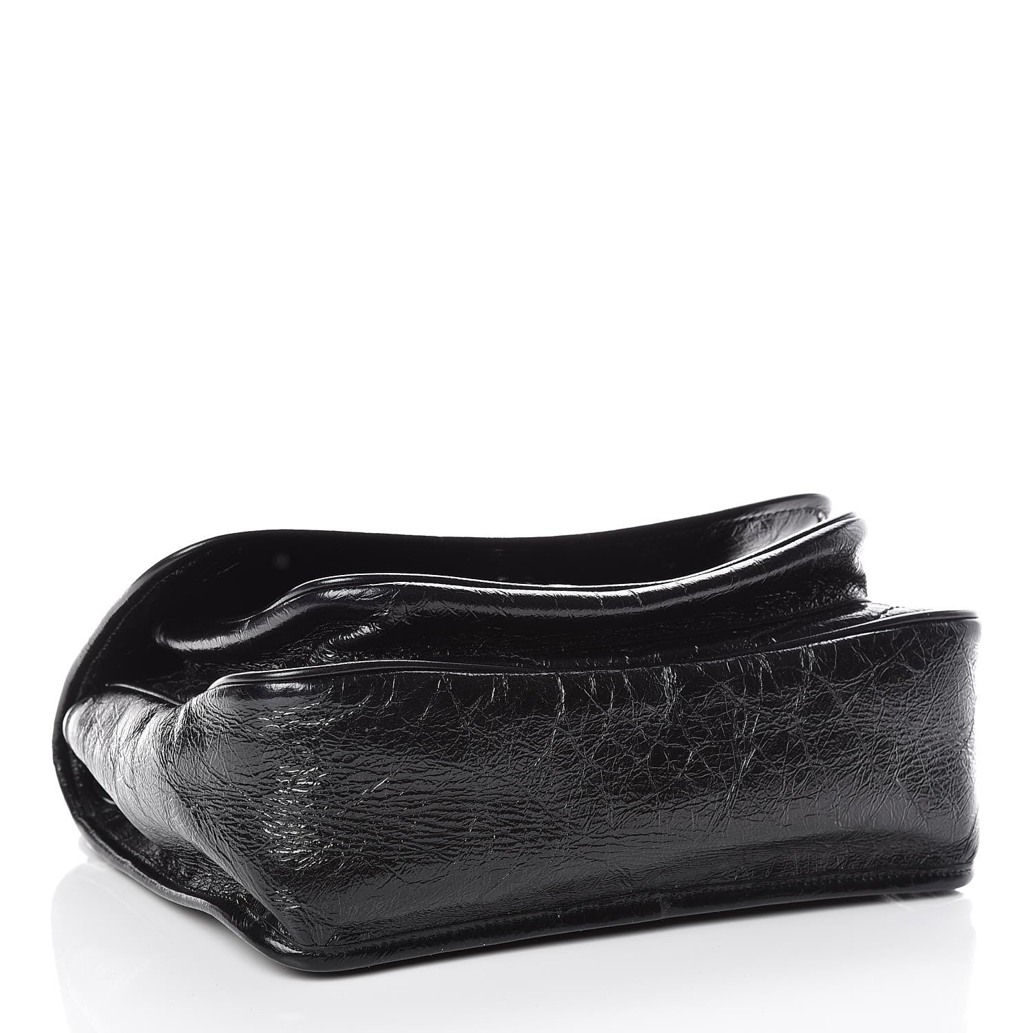 Saint Laurent Crinkled Calfskin Matelasse Monogram Medium Niki Chain Satchel Black 5 of 10