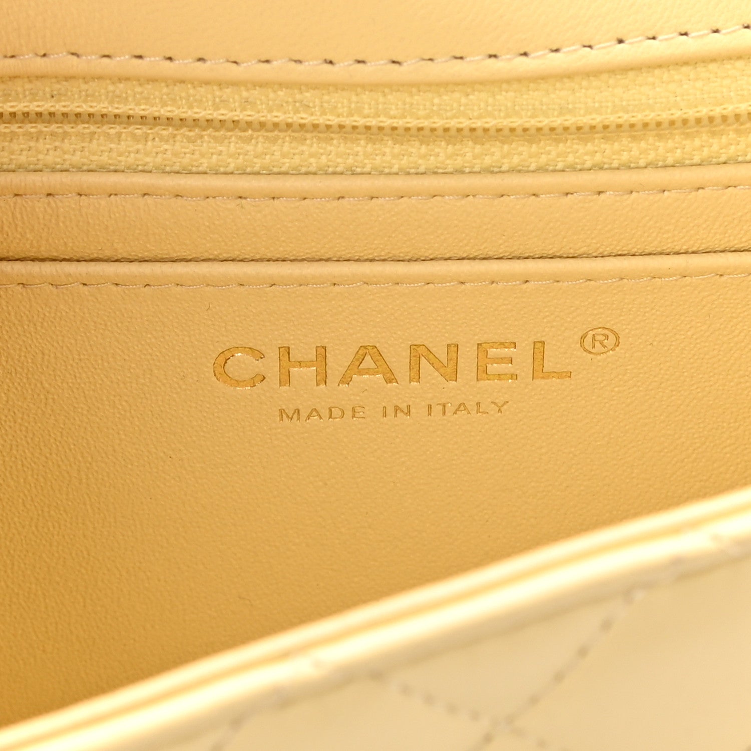 Chanel Lambskin Quilted Mini Rectangular Flap Light Yellow 5 of 10