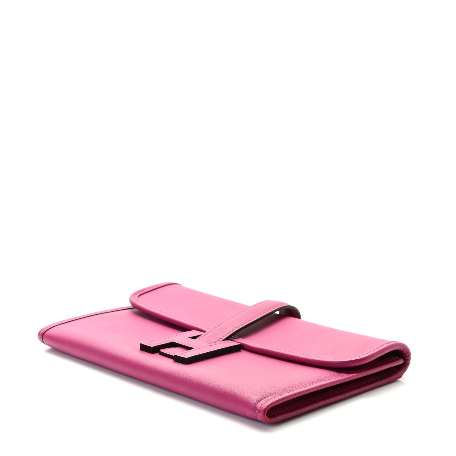 Hermes Swift Jige Duo Clutch Rose Pourpre Black 8 of 8