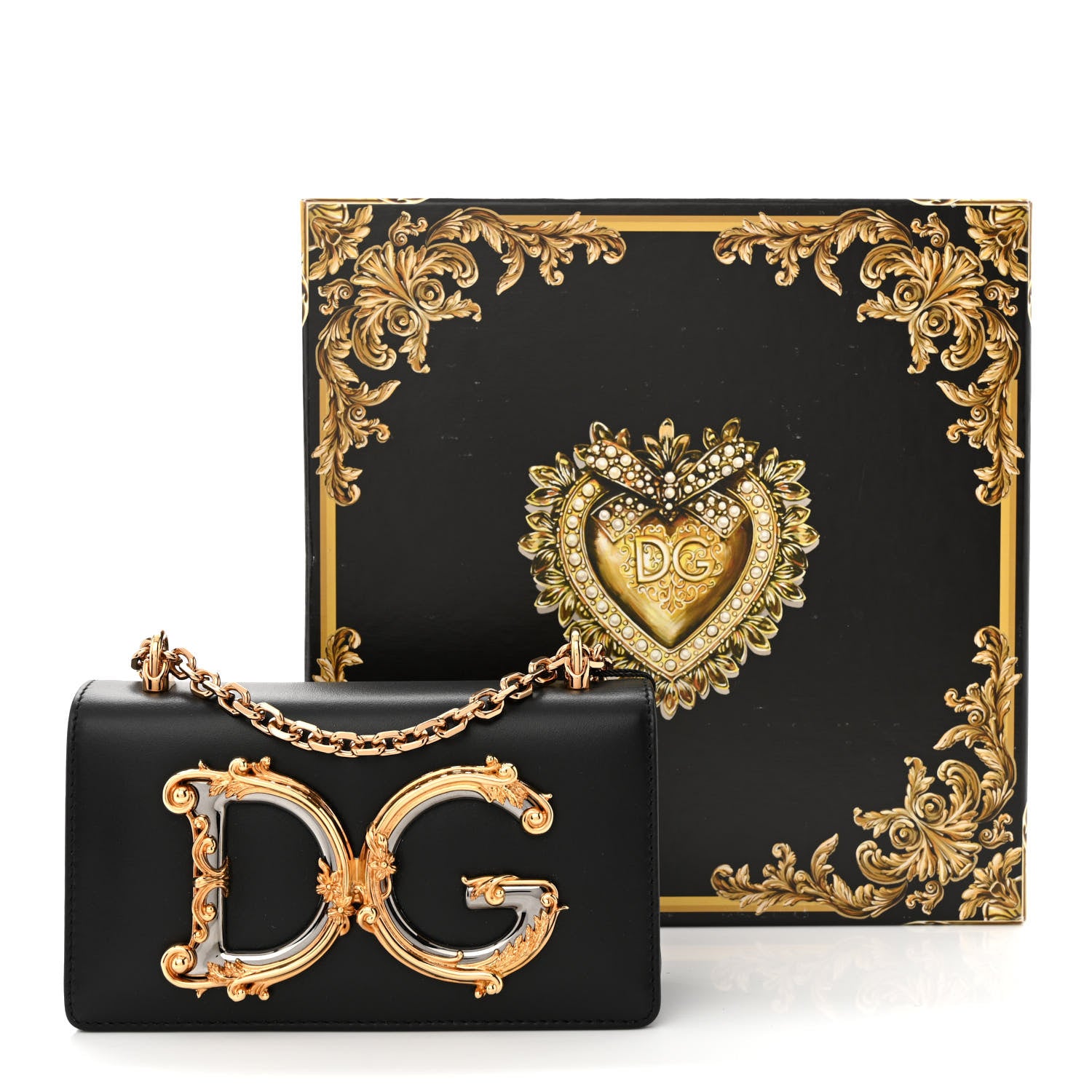 Dolce & Gabbana Nappa DG Girls Shoulder Bag Black 11 of 11