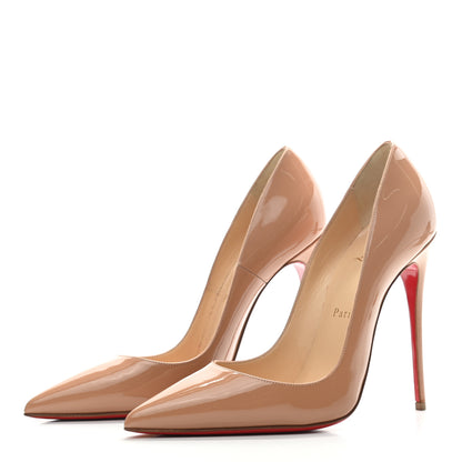 Christian Louboutin Patent So Kate 120 Pumps 37 Nude 3 of 7