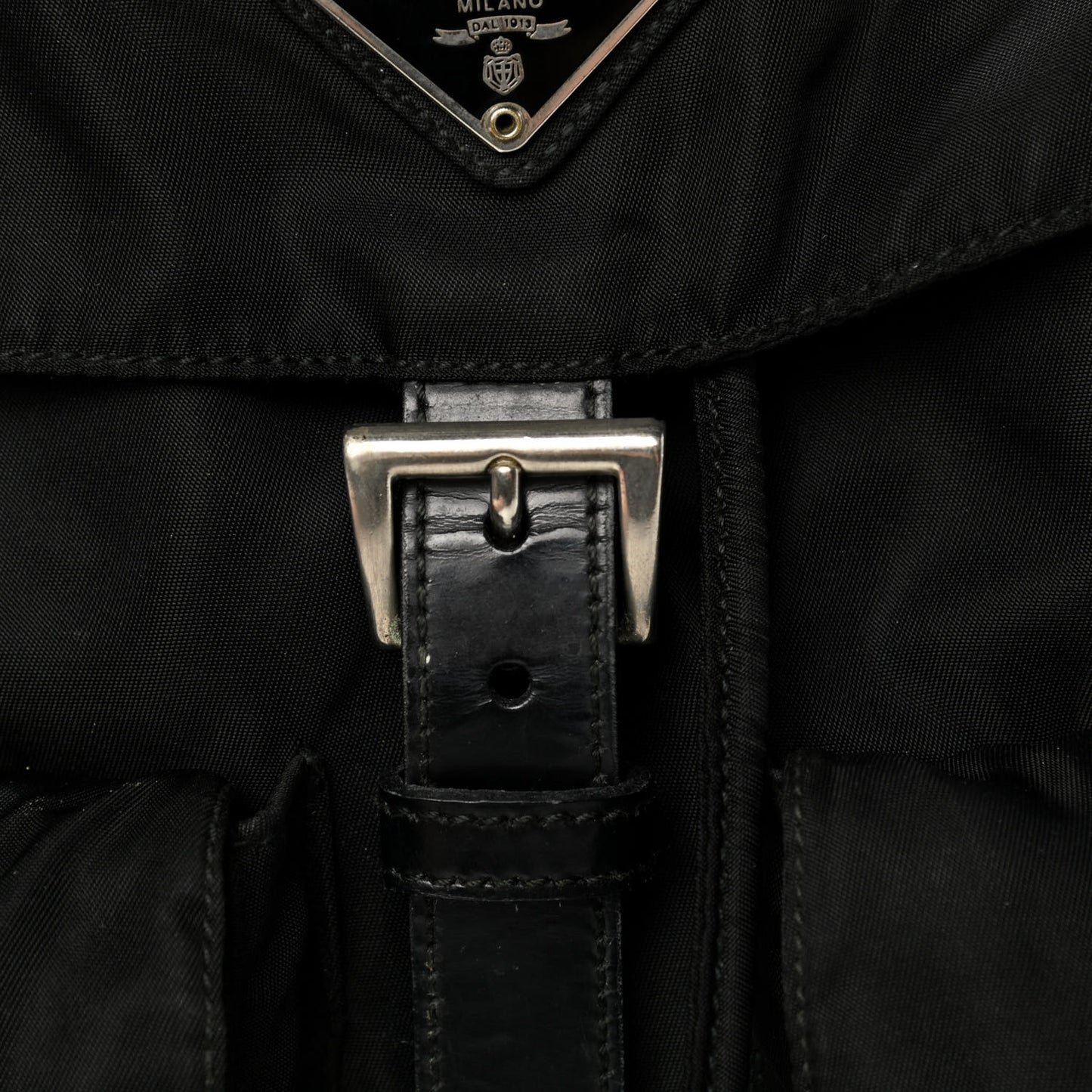 Nylon Vela Medium Backpack Black
