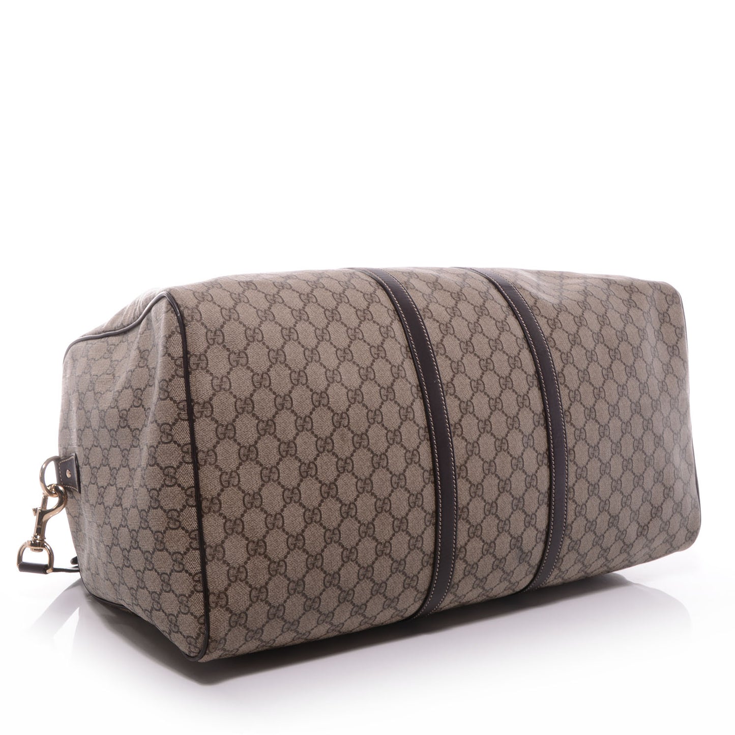 GG Plus Monogram Large Carry On Duffle Bag Brown