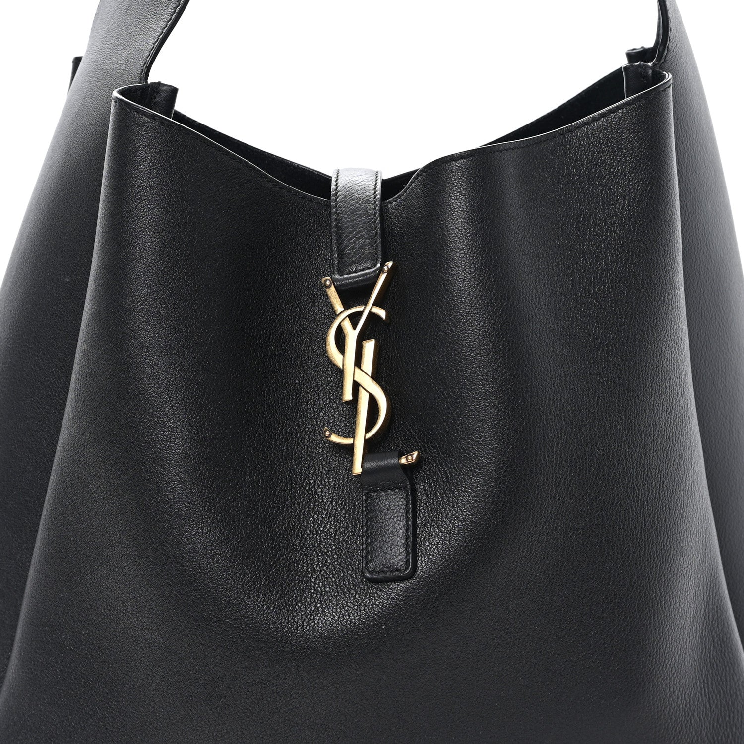 Saint Laurent Supple Calfskin Large Le 5 A 7 Soft Hobo  Black 8 of 10
