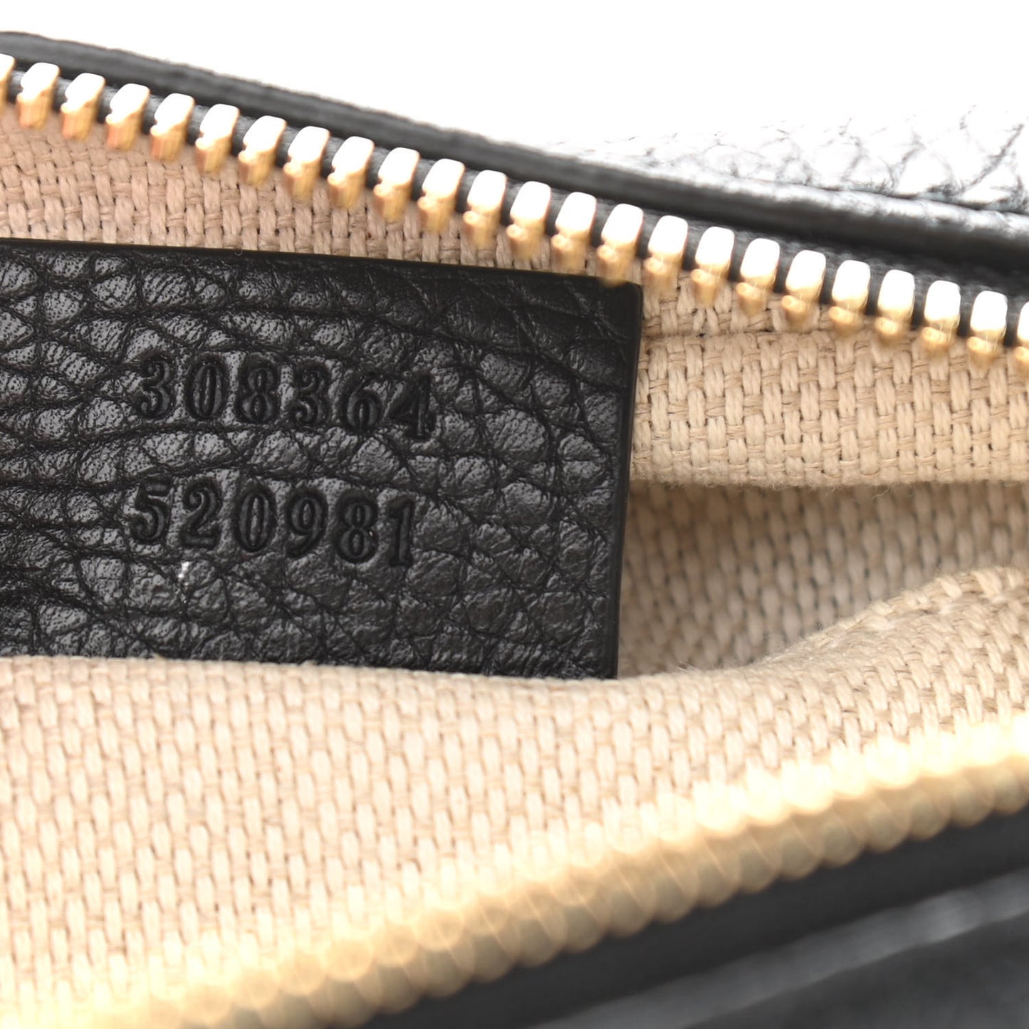 Pebbled Calfskin Small Soho Disco Bag Black