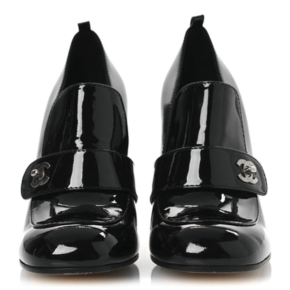 Chanel Patent CC Pumps 38.5 Black 3 of 11