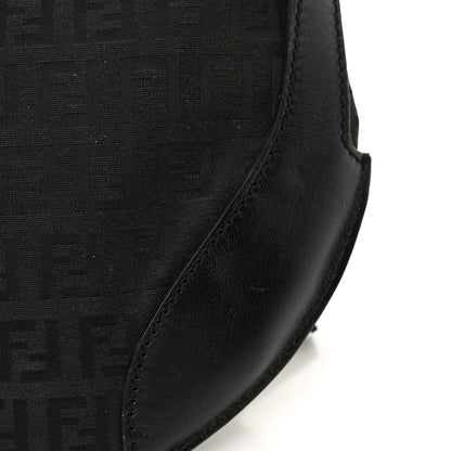 Fendi Zucchino Cuoio Chef Pocket Shoulder Bag Black 13 of 14