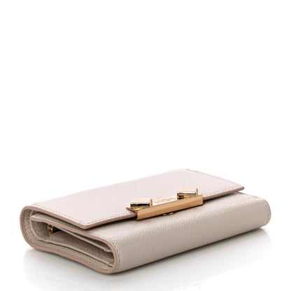 MCM Goatskin Milano Tri-Fold Wallet Beige 4 of 11
