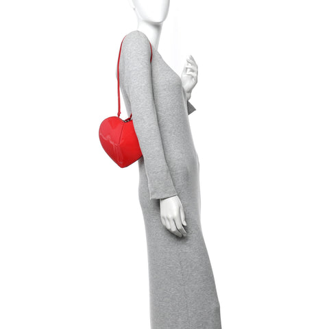 Patent Calfskin Le Coeur Bag Rouge Vermillon