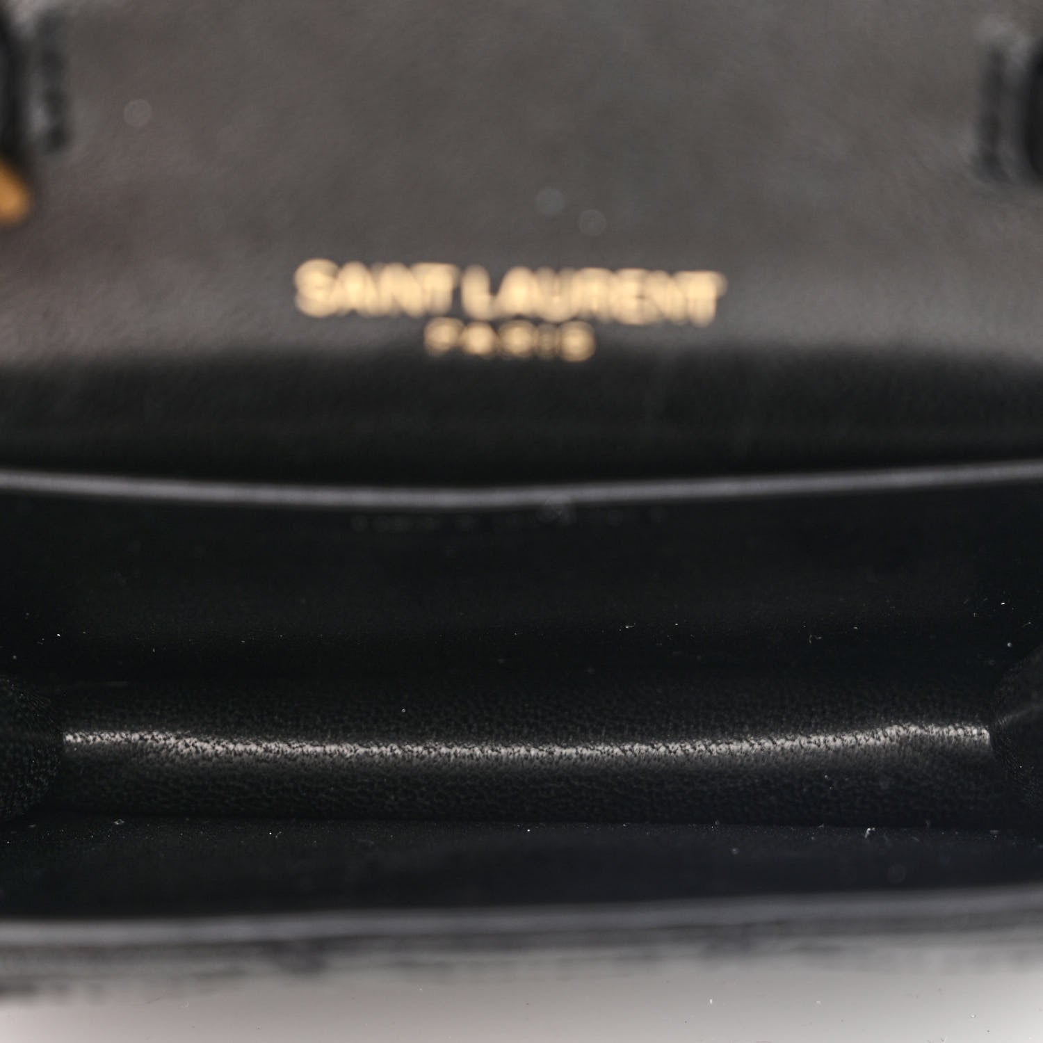 Saint Laurent Lambskin Quilted Micro Gaby Bag Black 5 of 10