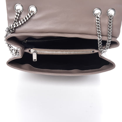 Saint Laurent Calfskin Y Quilted Monogram Medium Loulou Chain Satchel Mink 5 of 10