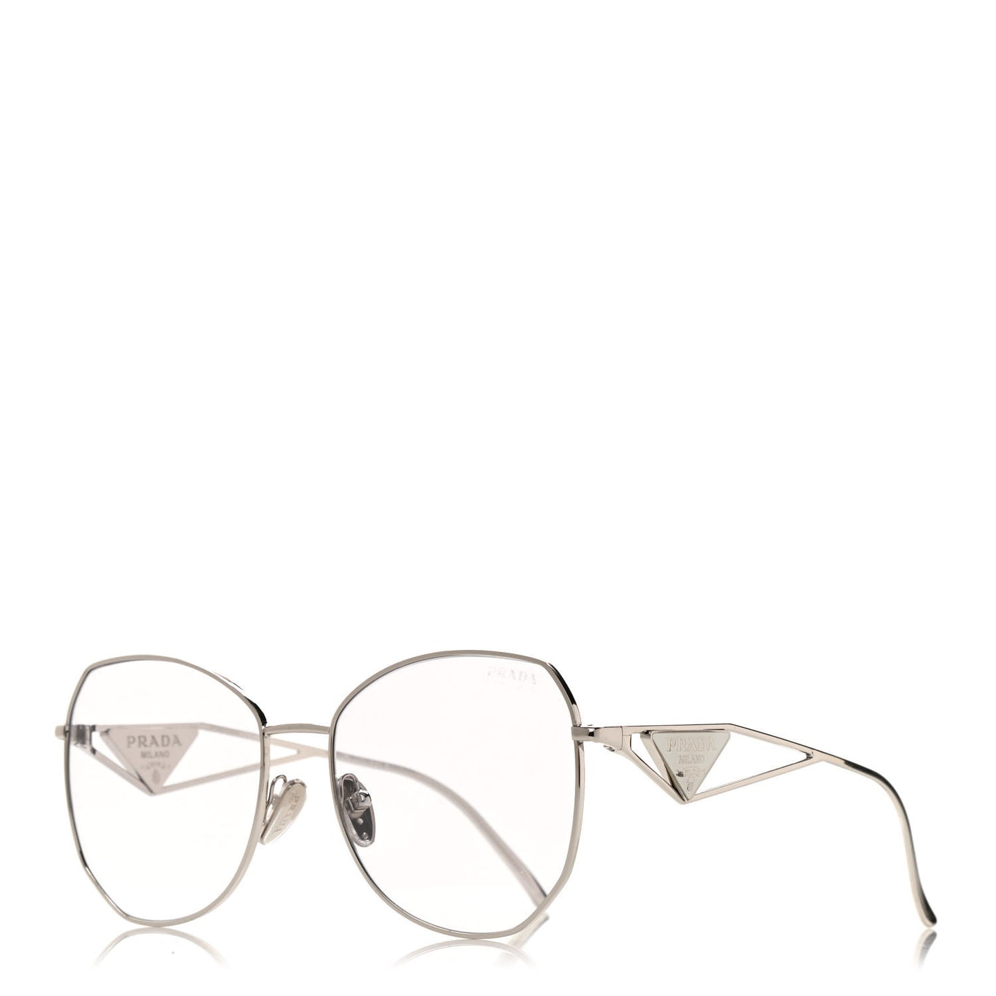 Metal Symbole Triangle Logo Sunglasses SPR57Y Grey