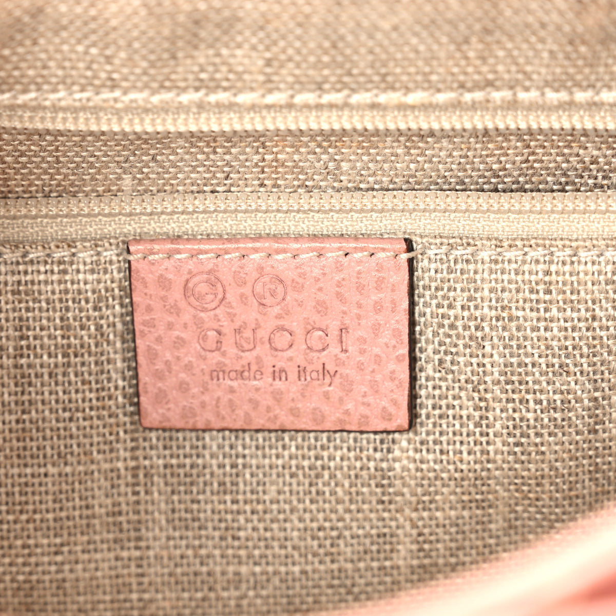 Dollar Calfskin Interlocking G Top Handle Shoulder Bag Soft Pink