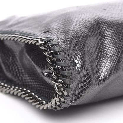 Stella McCartney Metallic Snake Print Small Falabella Tote Ruthenium 8 of 12
