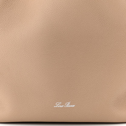 Loro Piana Grained Calfskin Large Bale Bag Light Mastic 7 of 9