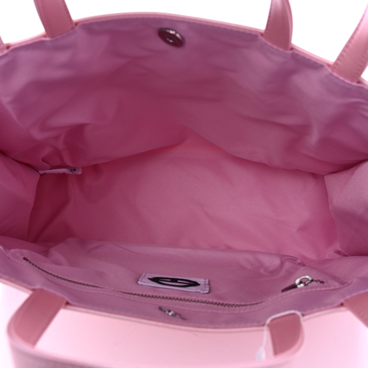 Metallic Vegan Leather Medium Shopping Bag Ballerina