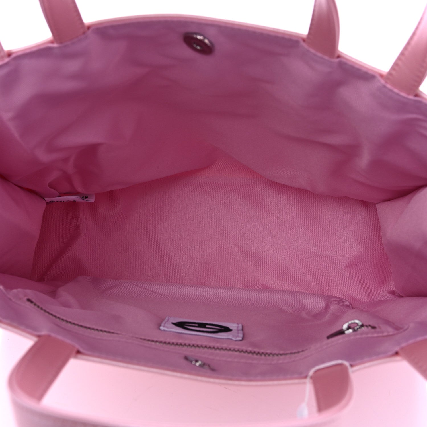 Telfar Metallic Vegan Leather Medium Shopping Bag Ballerina 5 of 10