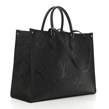 Louis Vuitton Empreinte Monogram Giant Onthego GM Black 3 of 9