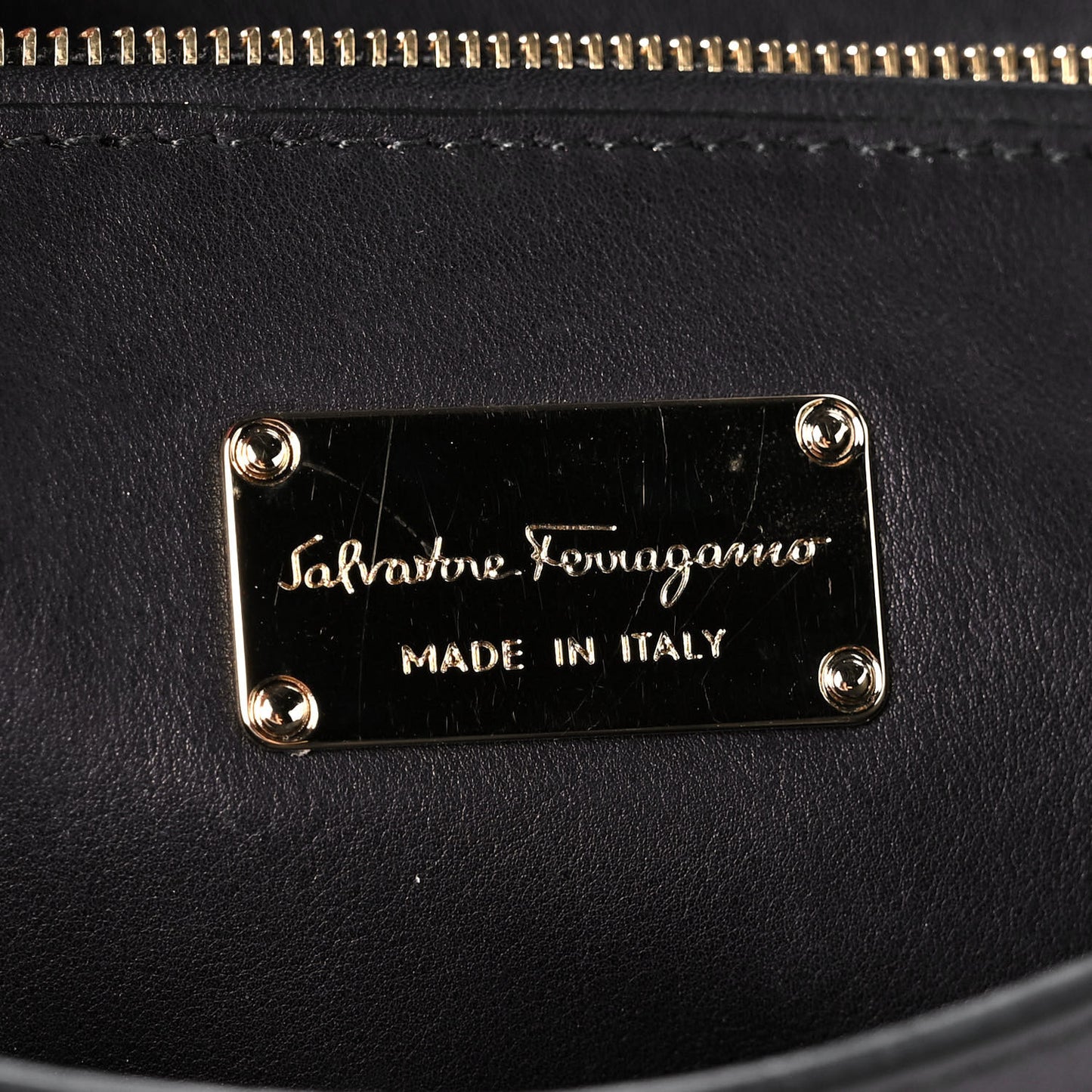 Calfskin Sofia Shoulder Bag Black