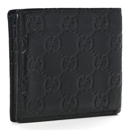 Gucci Guccissima Bi-Fold Wallet Black 3 of 12