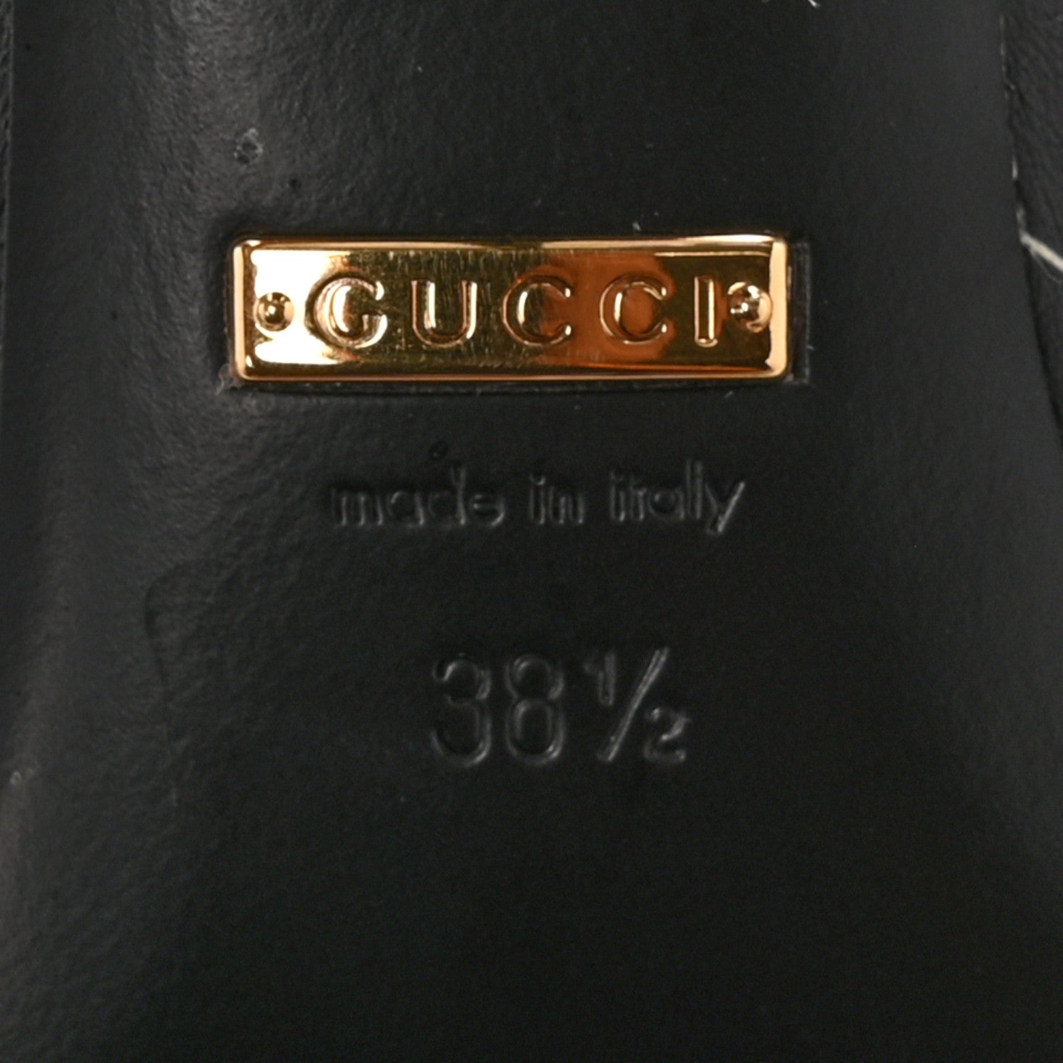 Balenciaga X Gucci Calfskin Logo Print Knife 80mm Pumps 38.5 Black 8 of 11