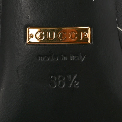 Balenciaga X Gucci Calfskin Logo Print Knife 80mm Pumps 38.5 Black 8 of 11