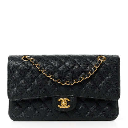 Chanel Caviar Quilted Medium Double Flap Black 1 of 12