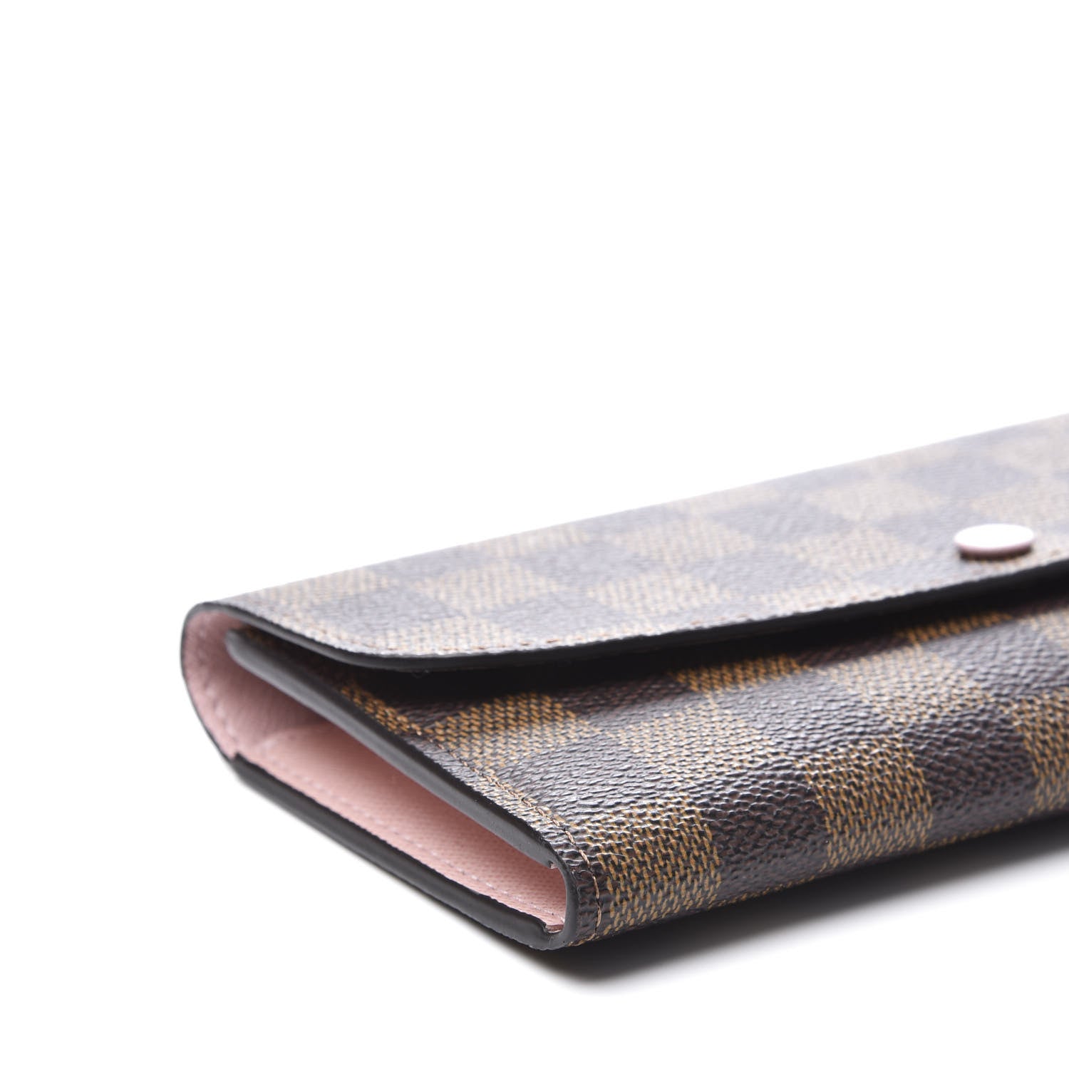 Louis Vuitton Damier Ebene Emilie Wallet Rose Ballerine 6 of 7