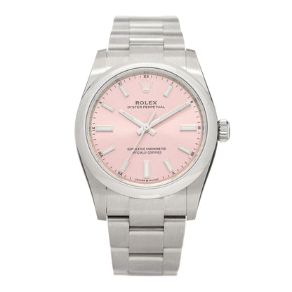 Rolex Stainless Steel 34mm Oyster Perpetual Watch Pink 124200 1 of 5