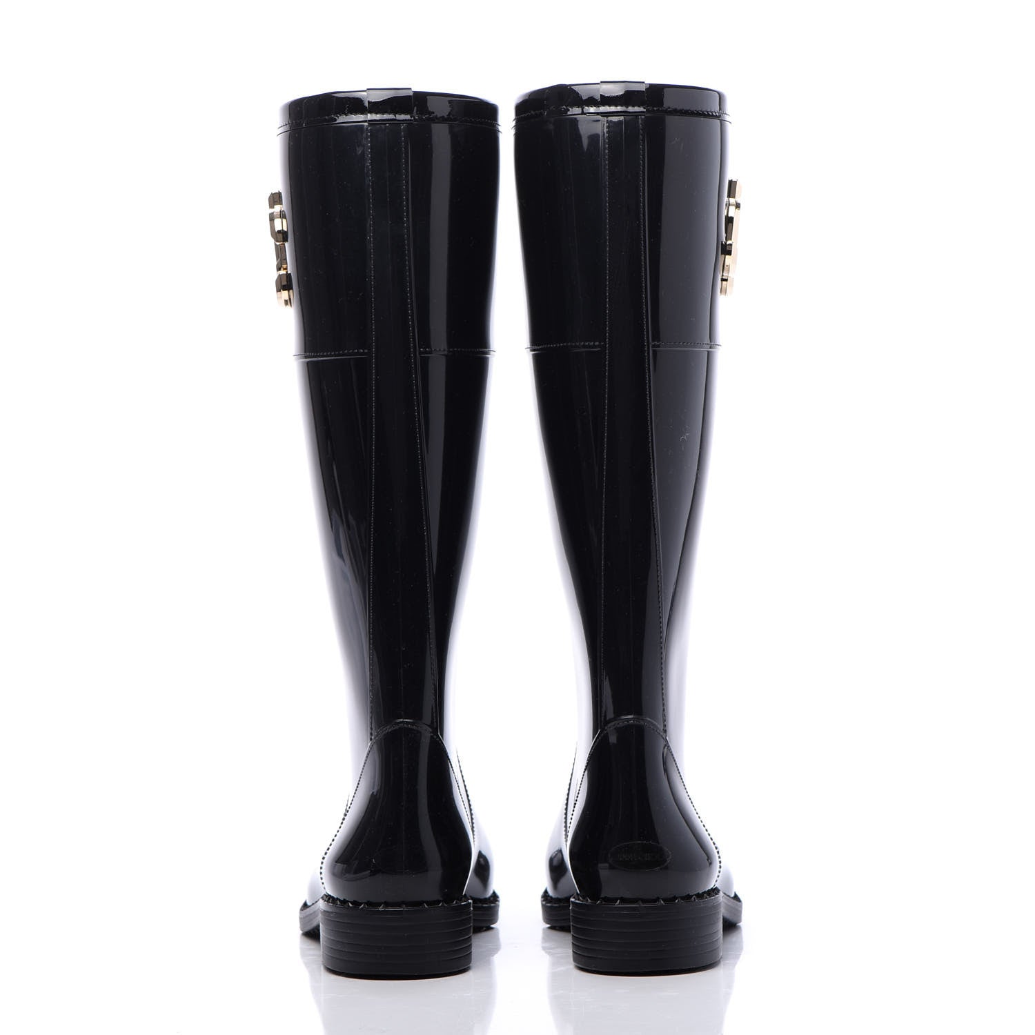 Jimmy Choo TPU Edith Rain Boots 38 Black 5 of 8