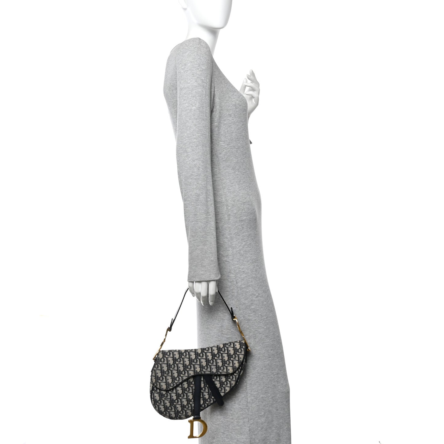 Oblique Saddle Bag Blue