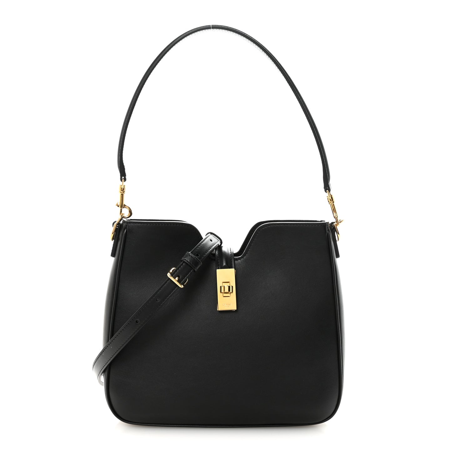 Smooth Calfskin Small Camille 16 Soft Bag Black