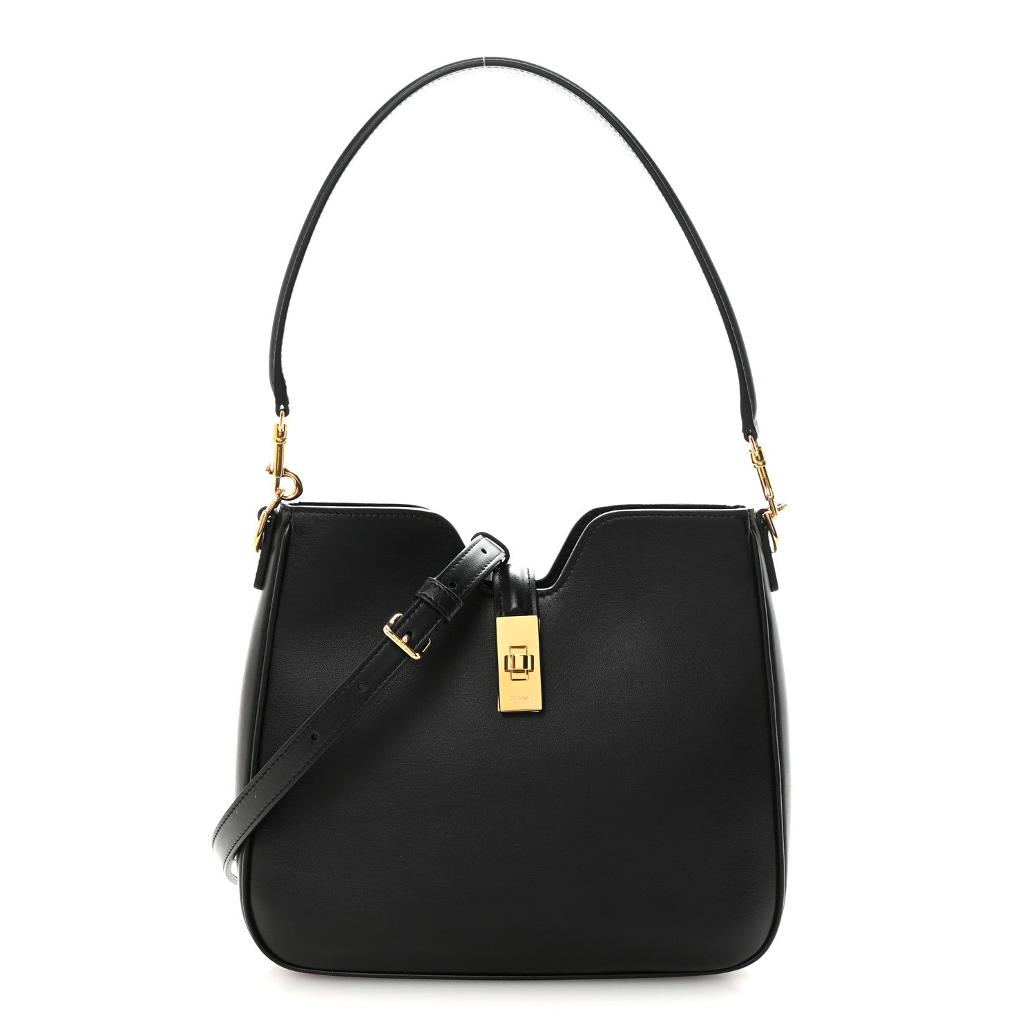 Celine Smooth Calfskin Small Camille 16 Soft Bag Black 1 of 9