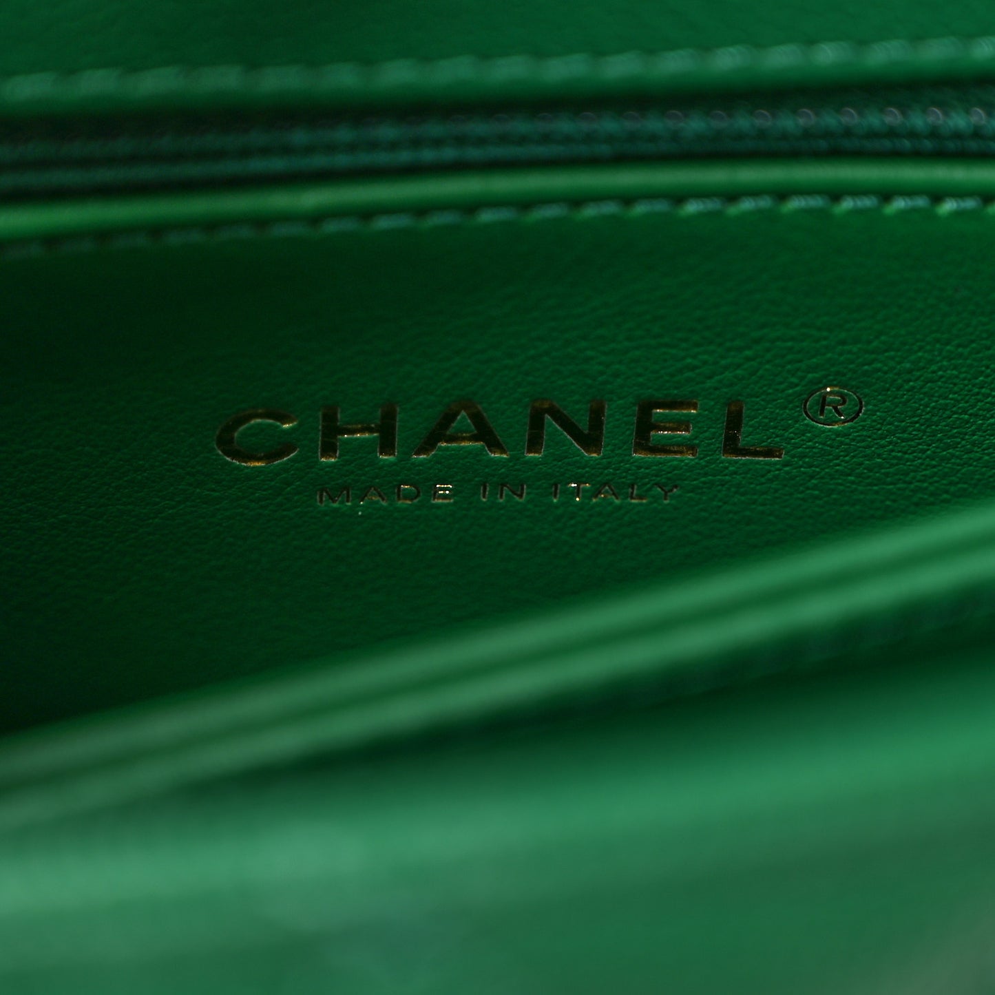 Caviar Quilted Mini Coco Handle Flap Green