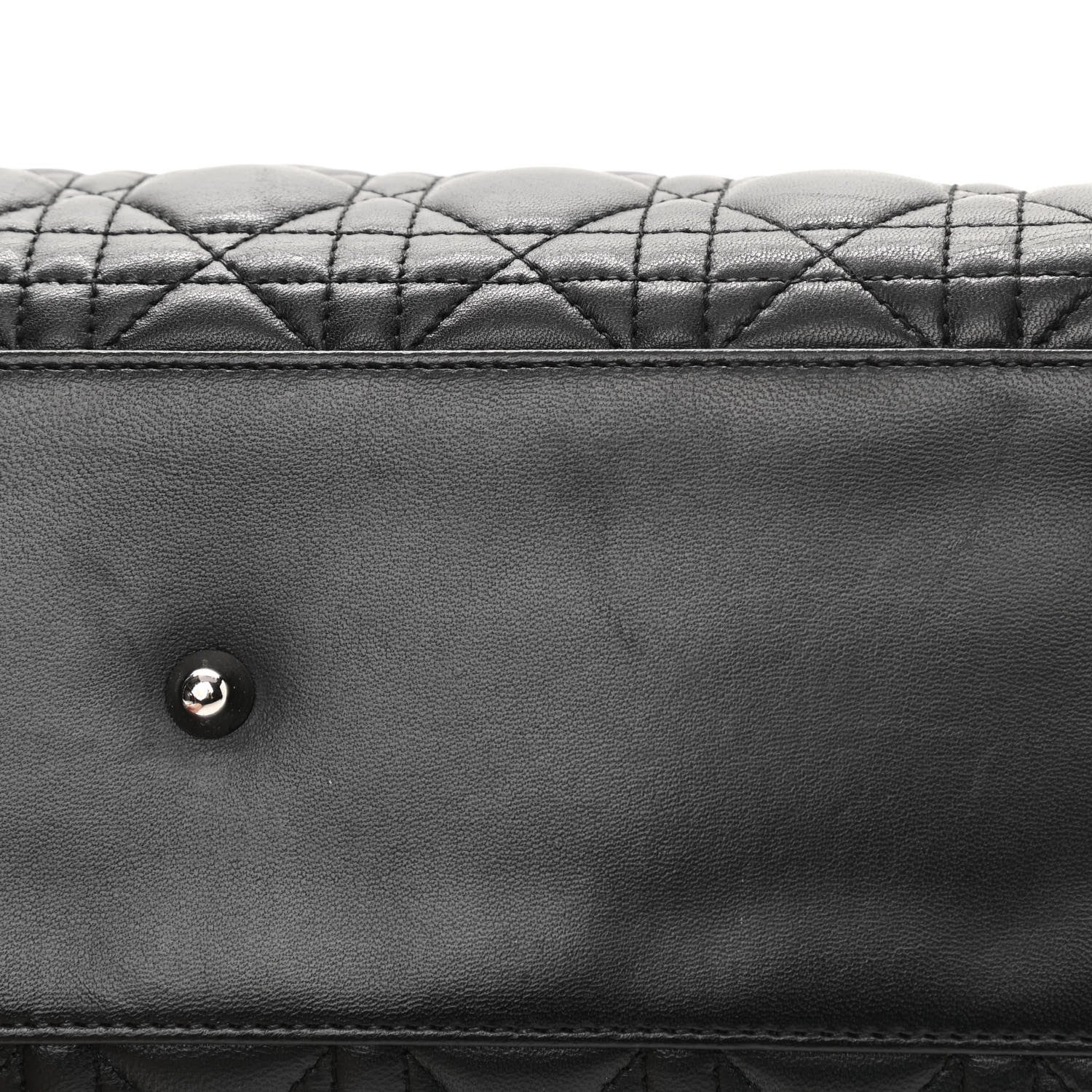 Christian Dior Lambskin Cannage Large Lady Dior Black 11 of 16