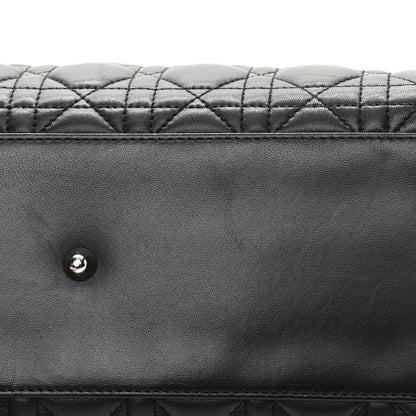 Christian Dior Lambskin Cannage Large Lady Dior Black 11 of 16