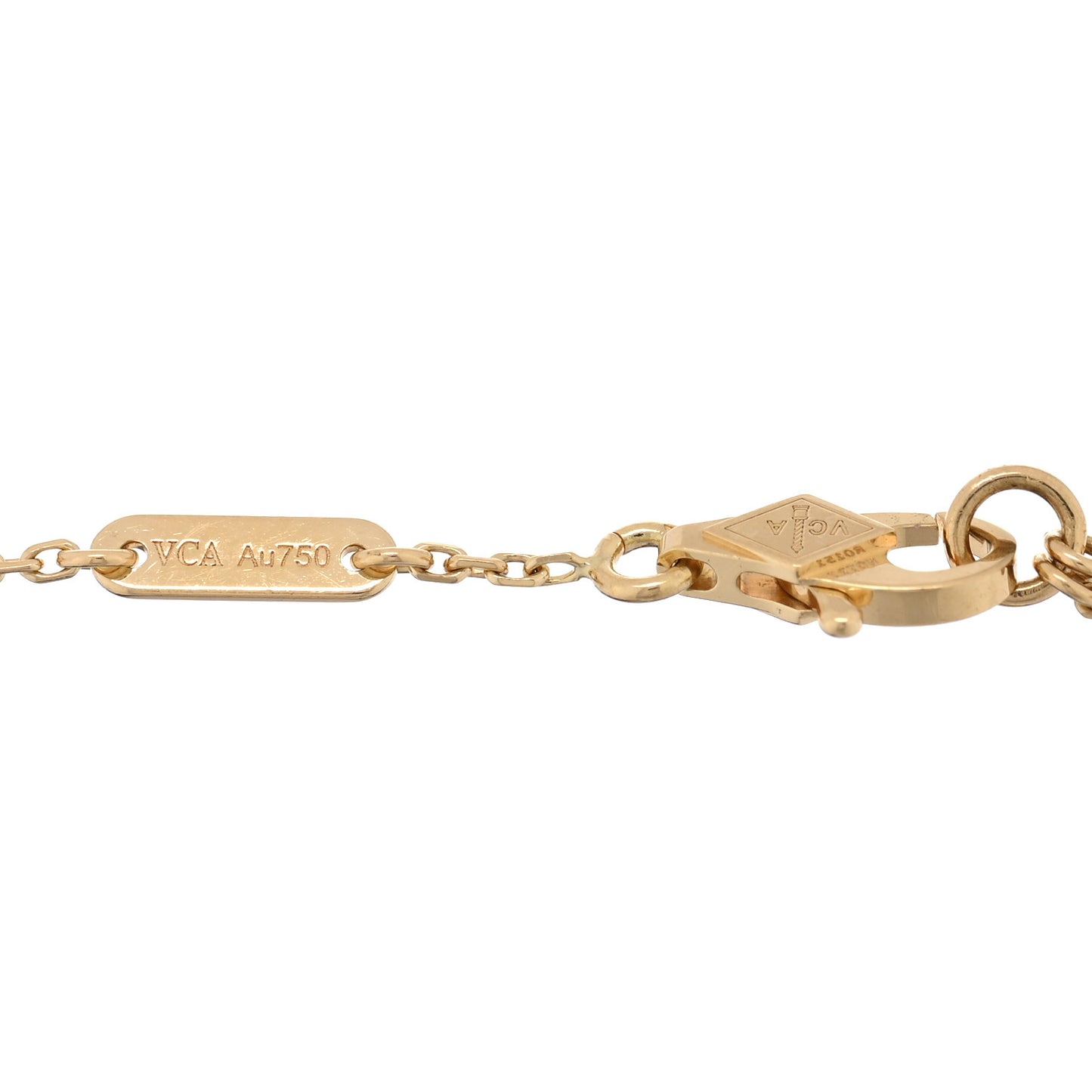 18K Yellow Gold Mother of Pearl Sweet Alhambra Bracelet