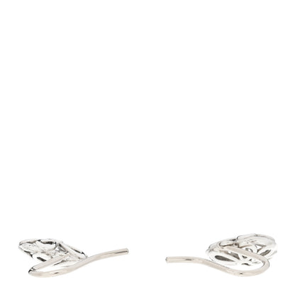 Tiffany Sterling Silver Enchant Heart Drop Earrings 3 of 5