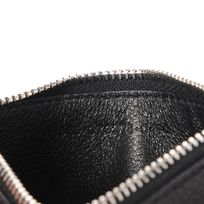 Saint Laurent Grained Calfskin 5 Fragments Zip Pouch Card Holder Black 8 of 9