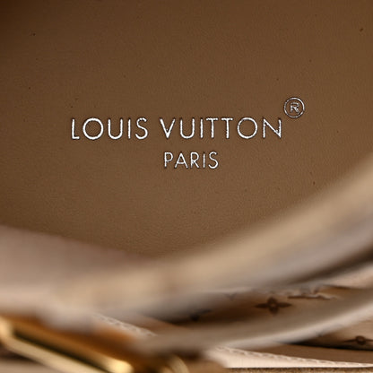 Louis Vuitton Suede Calfskin Embossed Monogram Laureate Platform Desert Boots 38 Beige 6 of 9