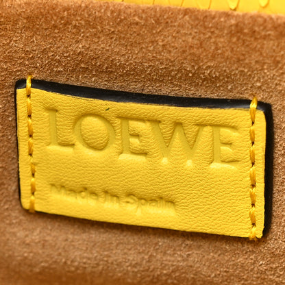 Loewe Snakeskin Mini Flamenco Knot Bag Yellow 6 of 12