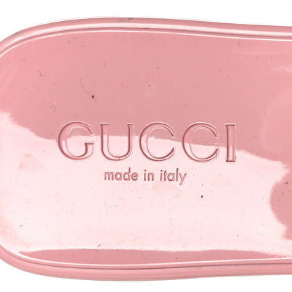 Gucci Rubber Gucci Logo Womens Platform 20/60mm Slide Sandals 37 Wild Rose 7 of 10